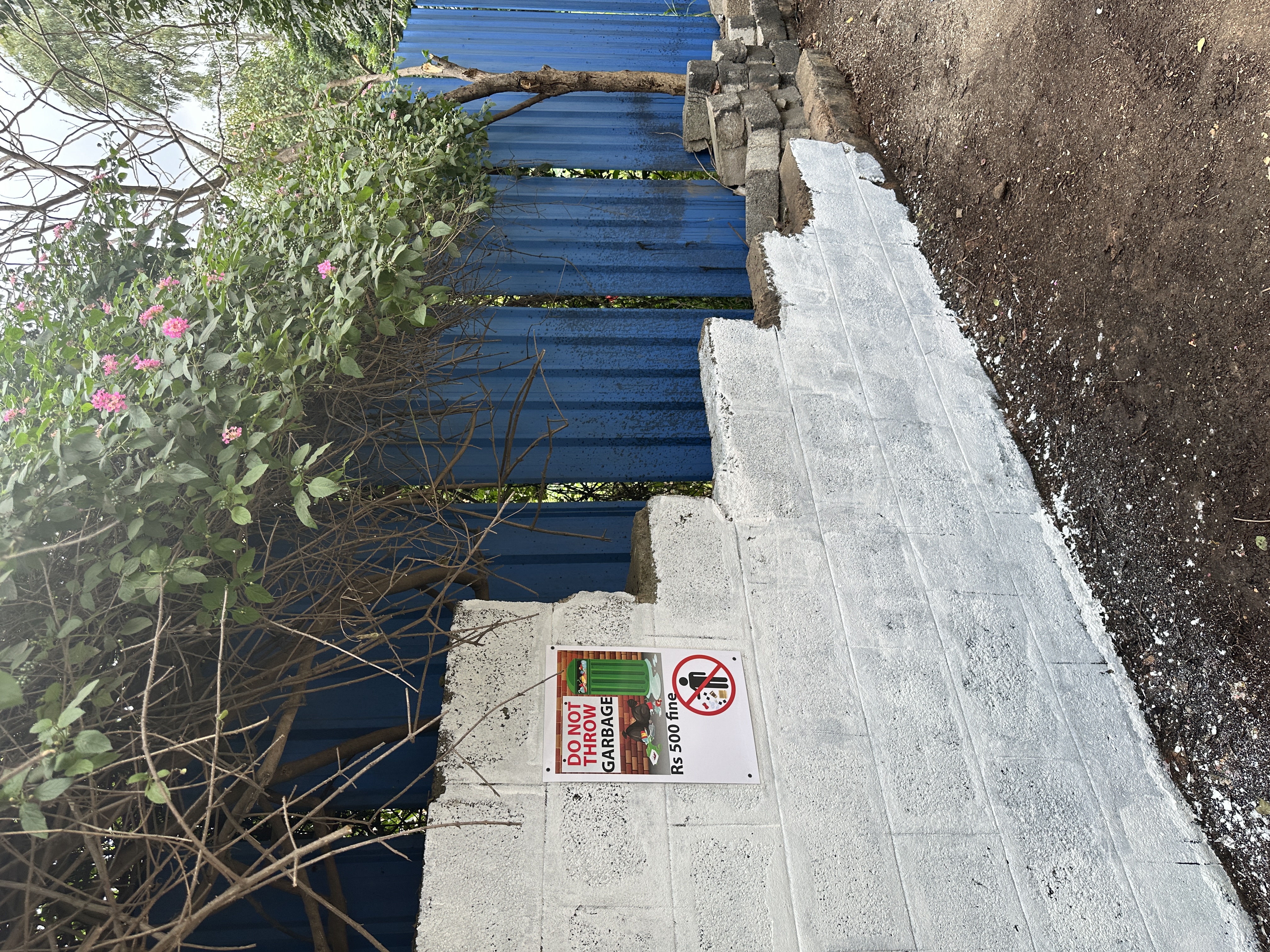 Painted Boundary Wall